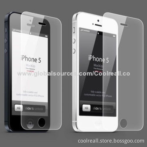 Screen Protectors for iPhone 5 with Tempered-glass Material